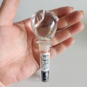 Mikasa Austrian Crystal Apple Bottle Wine Stopper New In Box